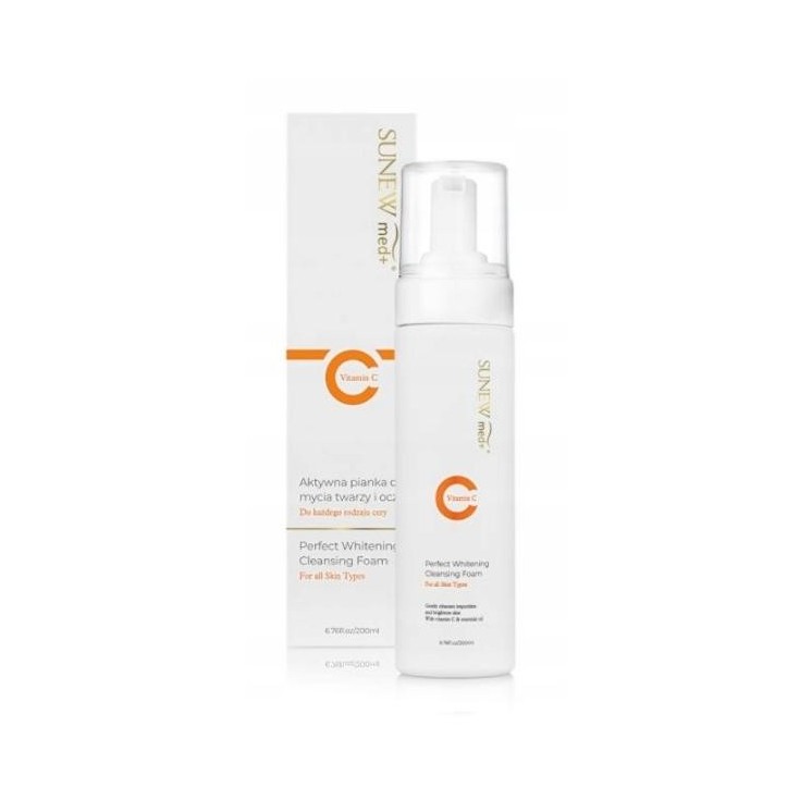 Sunew Med+ Vitamin C active Face wash foam cleanses the skin