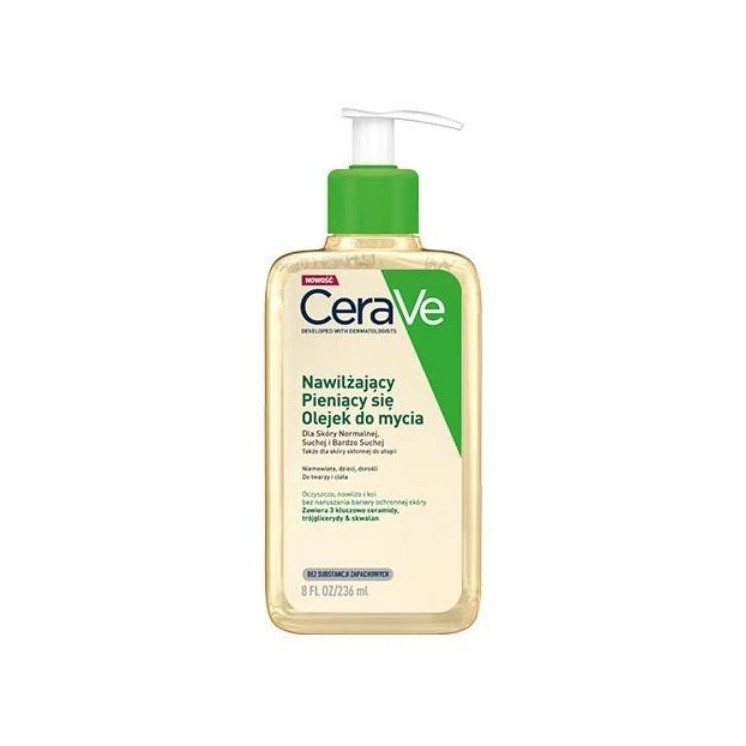 Cerave Moisturizing Foaming Cleansing Oil for dry and atopic skin