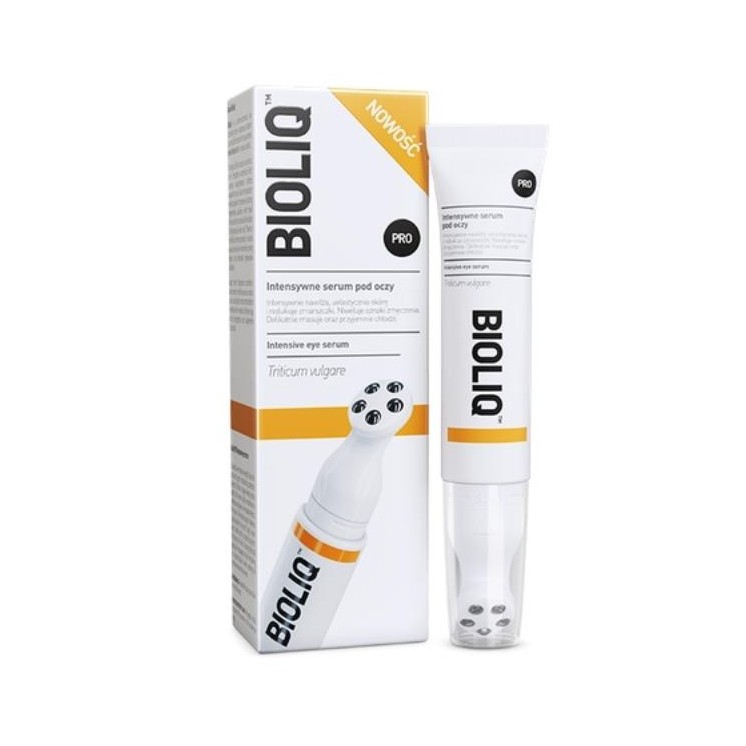 Bioliq Pro eye serum with an applicator with metal balls
