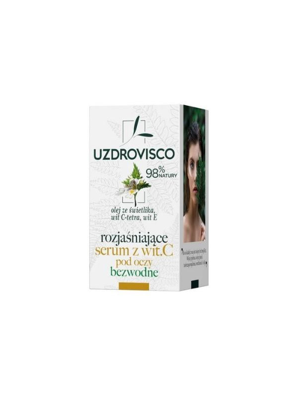 Uzdrovisco rozjaśniające Serum pod oczy z Witaminą C bezwodne 15 ml