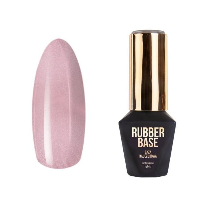 MollyLac Rubber Base Pixy Pink Rubber basis voor hybride lakken