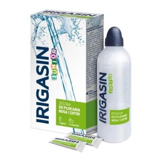 Irigasin Junior Set for rinsing the nose and sinuses Irrigator + 12 sachets
