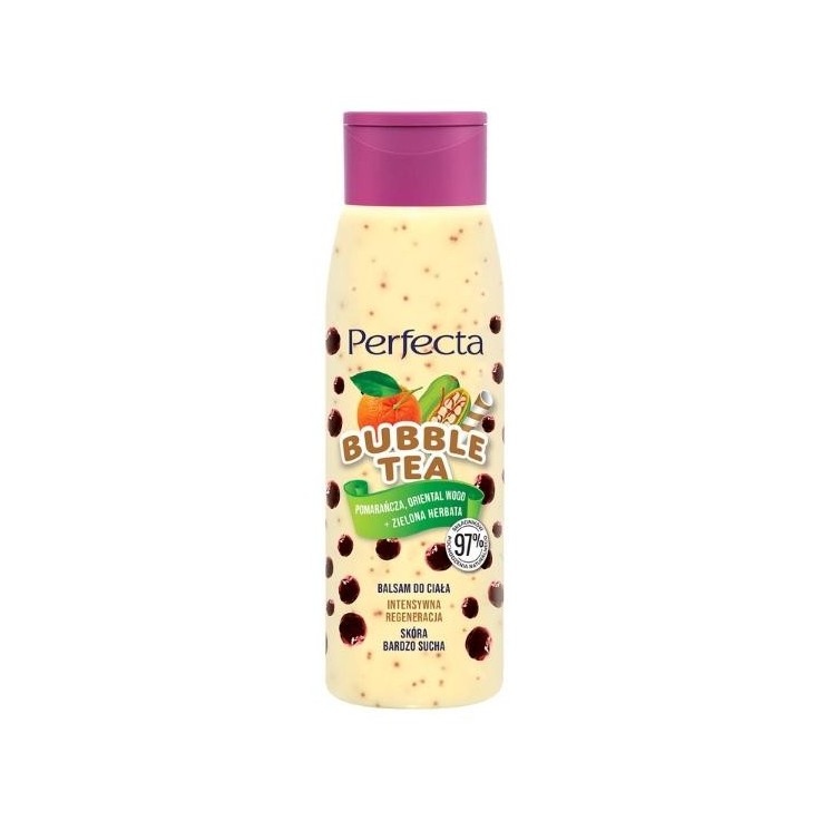 Perfecta Bubble Tea regenererende bodylotion oranje, oriëntaals Wood
