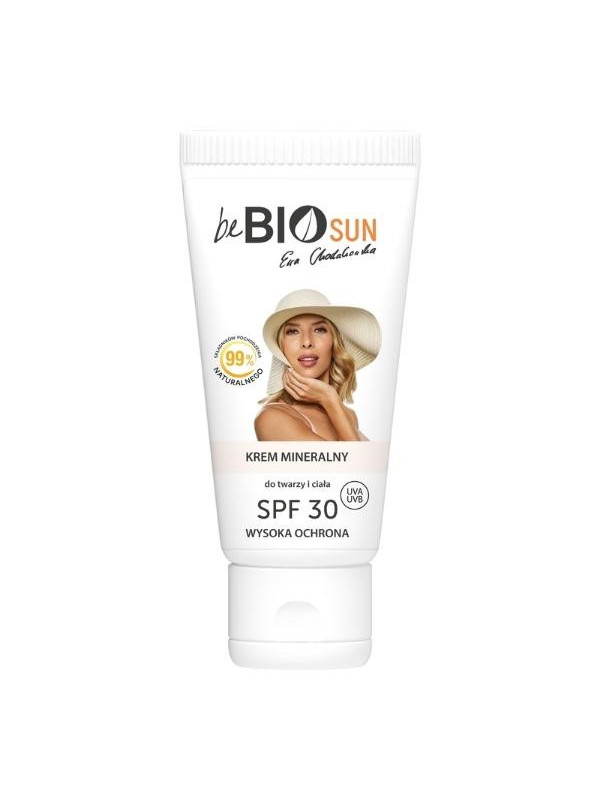 beBIO Sun Ewa Chodakowska naturalny Krem mineralny do twarzy i ciała SPF30