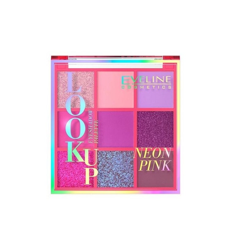 Eveline Eyeshadow Palette of 9 Neon Pink colors