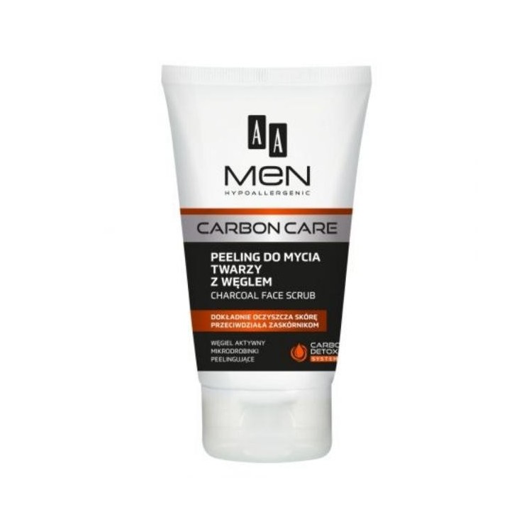AA Men Carbon Care Face wash Peeling with charcoal