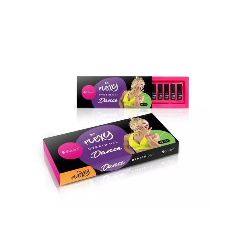 Silcare Flexy Dance Set Hybrid nail polishes 10 x 4, 5 g