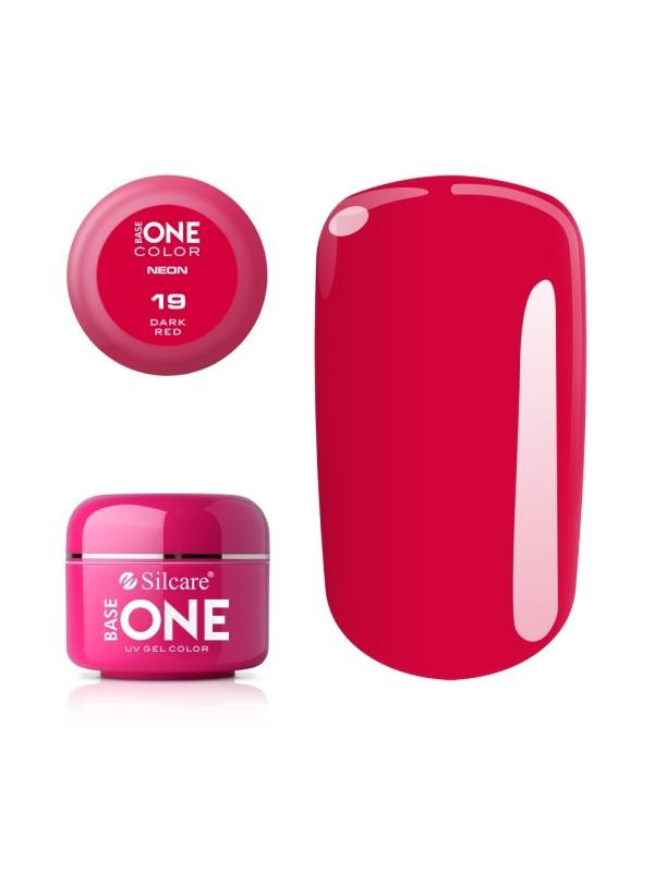 Silcare Base One Color Żel UV /019/ Neon Dark Red 5 g