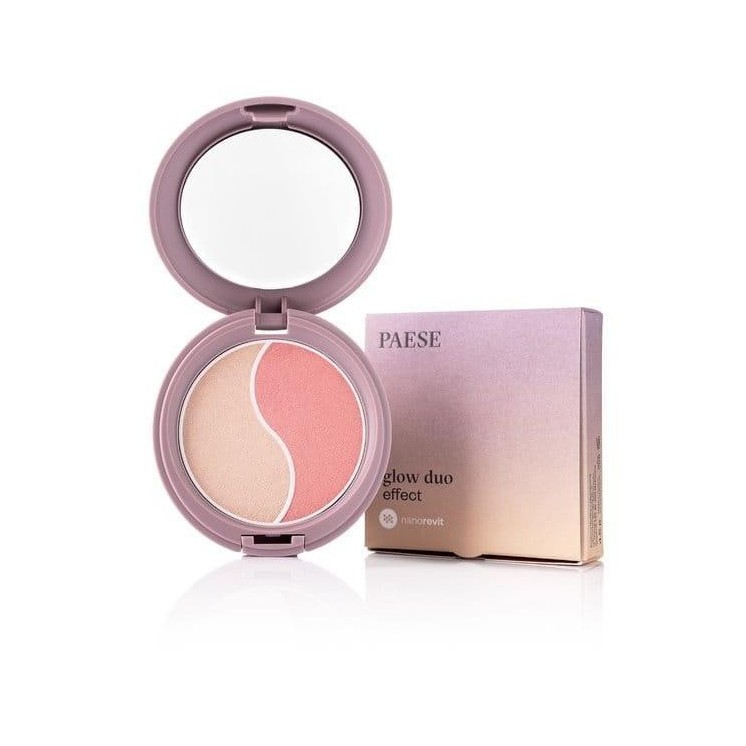 Paese Nanorevit Glow Duo Illuminating powder and blush Nanorevit Glow Duo Effect
