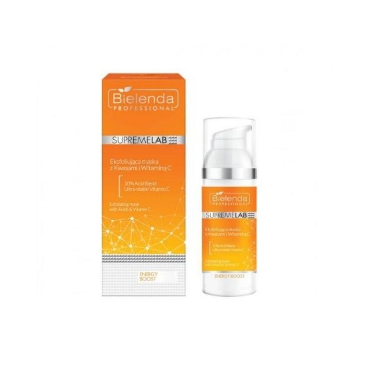 Bielenda Professional SUPREMELAB Energy Boost Gezichtsmasker met zuren en vitamine C