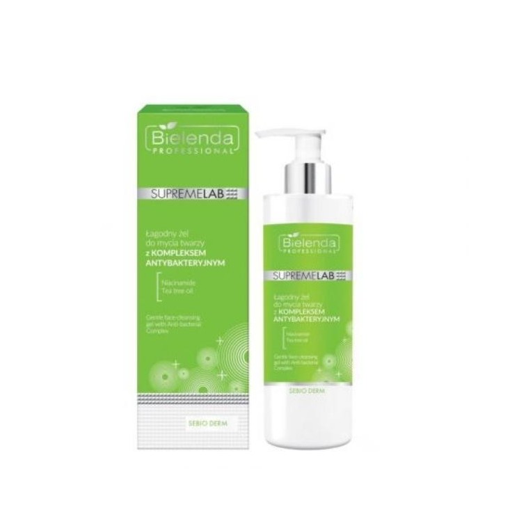 Bielenda Professional SUPREMELAB Sebio Derm Gentle Facial Wash Gel with Antibacterial Complex
