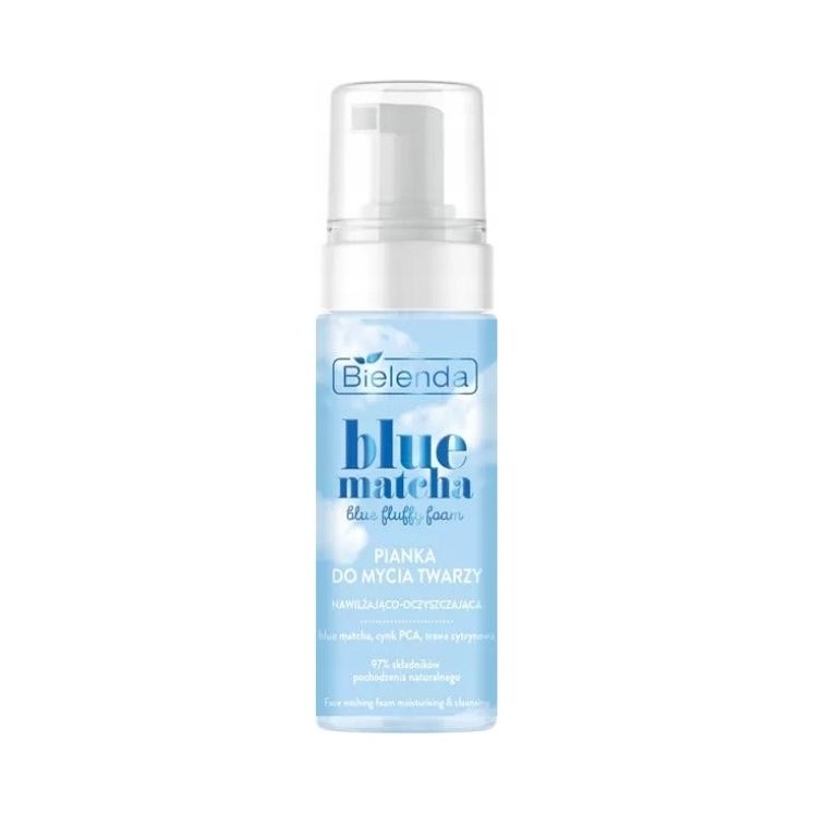 Bielenda Blue Matcha Moisturizing and cleansing face wash foam