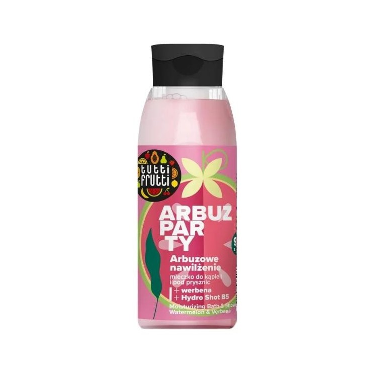 Farmona Tutti Frutti Watermeloen Party Hydraterende Bad- en Douchemelk Watermeloen en Verbena + Hydro Shot B5 400 ml