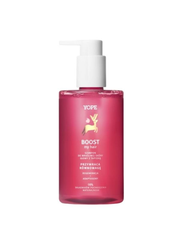 YOPE Boost My Hair Szampon do wrażliwej skóry głowy z Tapioką