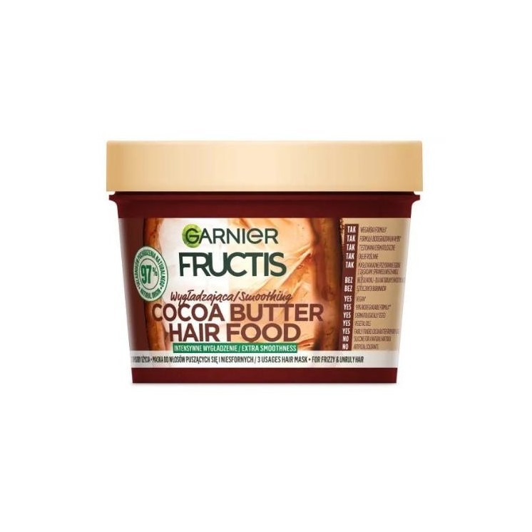 Garnier Fructis Hair Food Cocoa Butter Smoothing Mask voor krullend haar