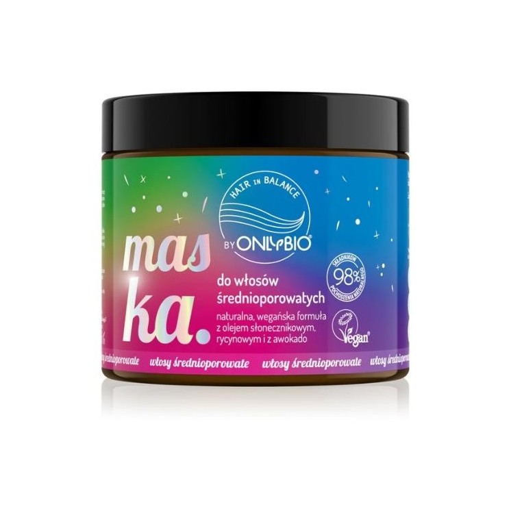 ONLYBIO Hair in Balance Mask for medium porosity hair 400 ml