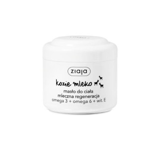Ziaja Kozie Mleko Masło do ciała mleczna regeneracja Omega 3 + Omega 6 + wit. E 200 ml Ziaja Kozie Mleko Masło do ciała mleczna regeneracja Omega 3 + Omega 6 + wit. E 200 ml