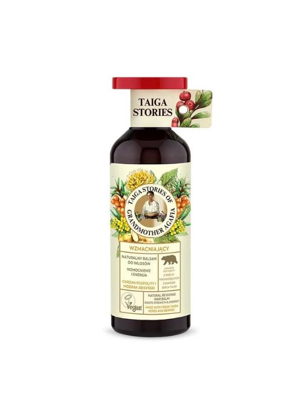 Babuszka Agafia Taiga Stories naturalny Balsam do włosów z Chrzanem i Modrakiem abisyńskim 500 ml