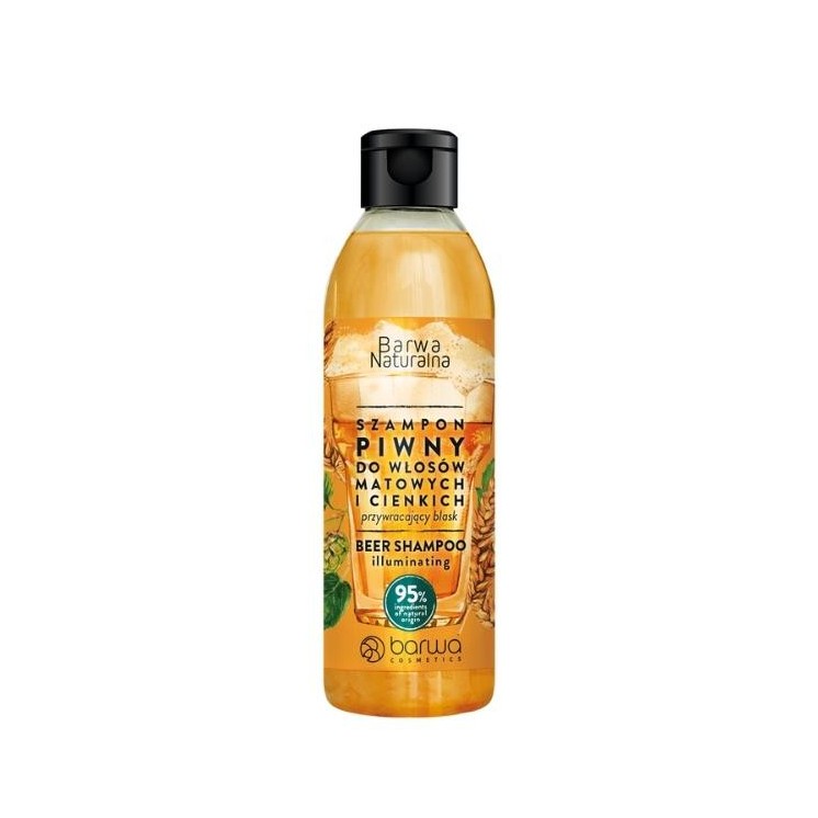 Shampoing à la bière 300 ml, Barwa Naturalna , redonne de l'éclat