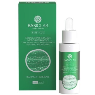 Sérum Esteticus BasicLab pour imperfections avec niacinamide 5 % de réduction et resserrement 30 ml