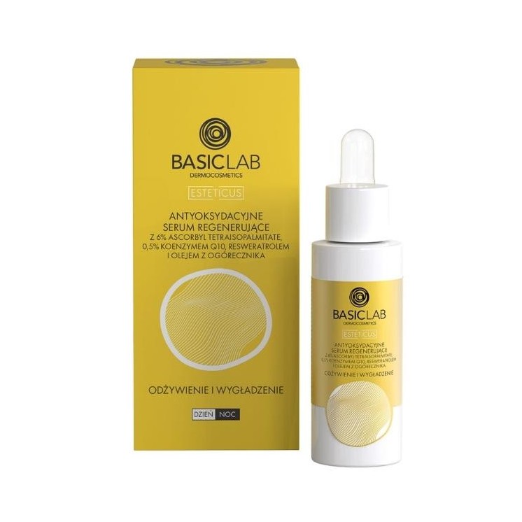 BasicLab Esteticus Antioxidant Serum regenerating nourishment and smoothing 30 ml