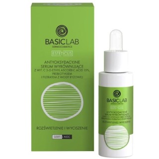 Sérum équilibrant antioxydant BasicLab Esteticus à la vitamine C, éclaircissant et apaisant, 30 ml