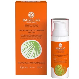 BasicLab Protecticus Émulsion Protectrice Légère SPF50 + Prévention et Antioxydation 50 ml