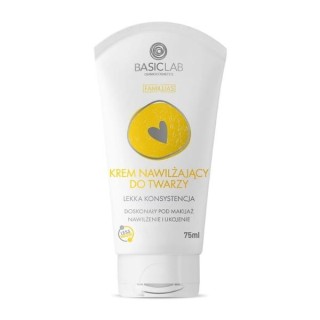 Crème hydratante visage BasicLab Famillias texture légère, 75 ml