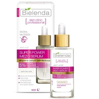 Bielenda Skin Clinic Professional aktywne Serum do twarzy odmładzające Anti-age na noc 30 ml