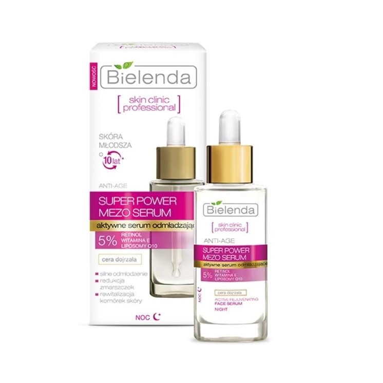 Bielenda Skin Clinic Professional Aktives Anti-age Verjüngendes Nachtserum für das Gesicht 30 ml