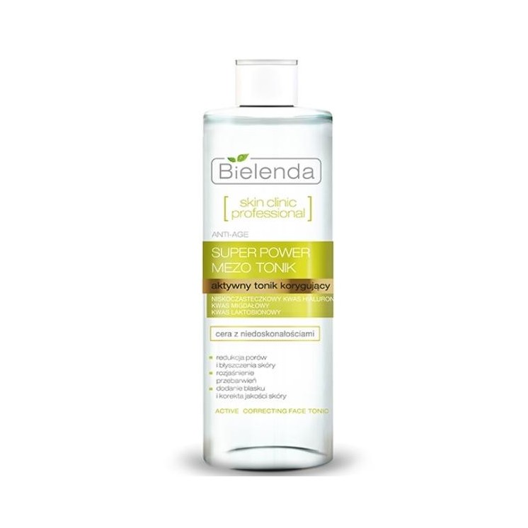 Bielenda Skin Clinic Professional Active Correcting Toner Anti-age voor de gecombineerde en vette huid 200 ml