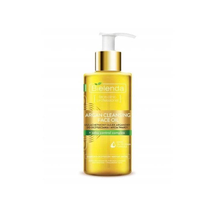 Bielenda Argan Cleaning refined Argan oil for cleansing and washing the face with Sebu Control Complex 140 ml