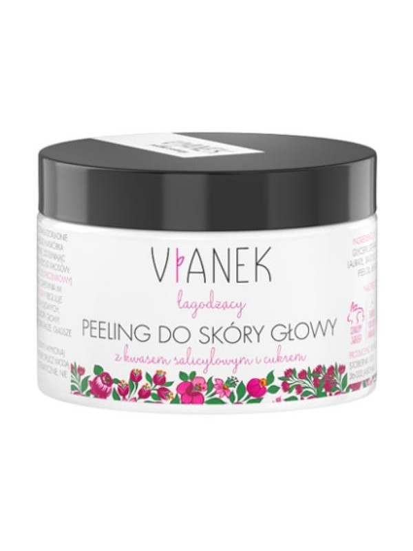 Vianek łagodzący Peeling do skóry głowy z kwasem salicylowym i cukrem