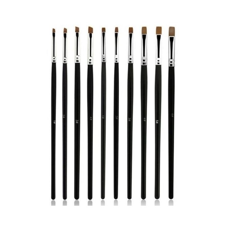 Vanity Set of Gel Brushes 10 pcs
