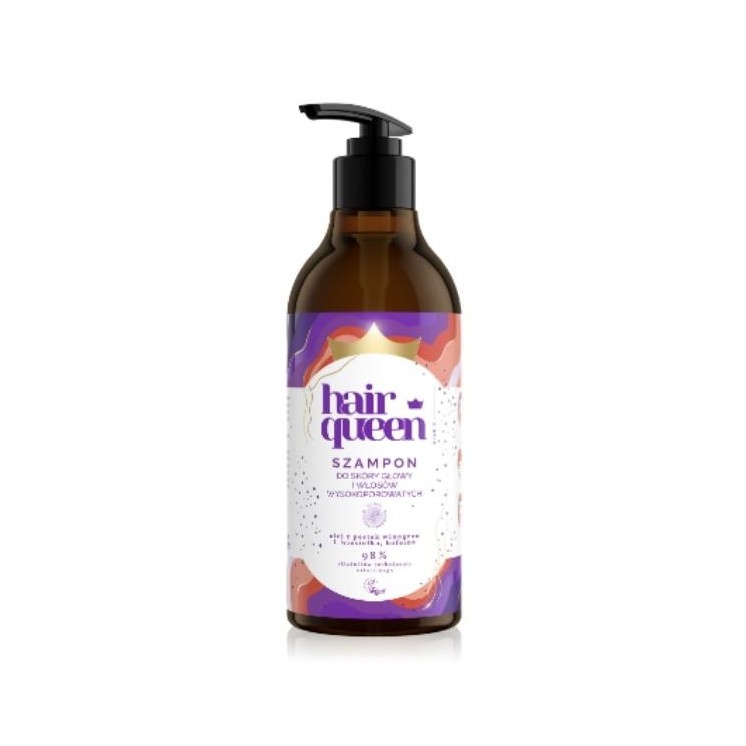 Hair Queen Shampoo voor hoofdhuid en hoog poreus haar