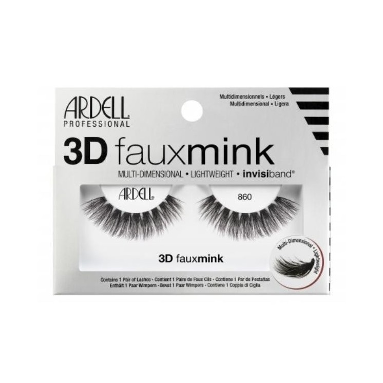 Вії Ardell Faux Mink 3D Strip Lashes /860/ Black 1 пара