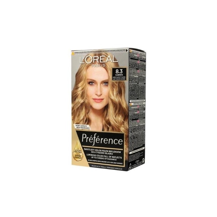 L'oreal Preference Hair dye /8.3/ Light Golden Blond