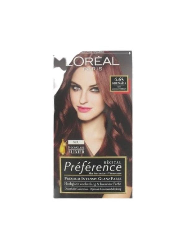 L'oreal Preference Farba do włosów /4.65/ Czerwony Mahoniowy Brąz