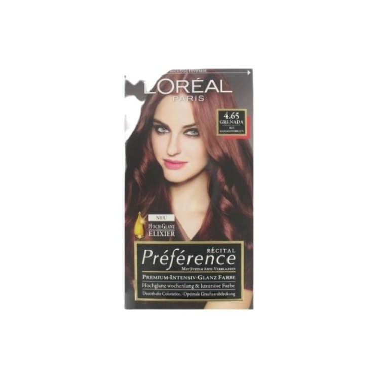 L'oreal Preference Hair dye /4.65/ Red Mahogany Brown