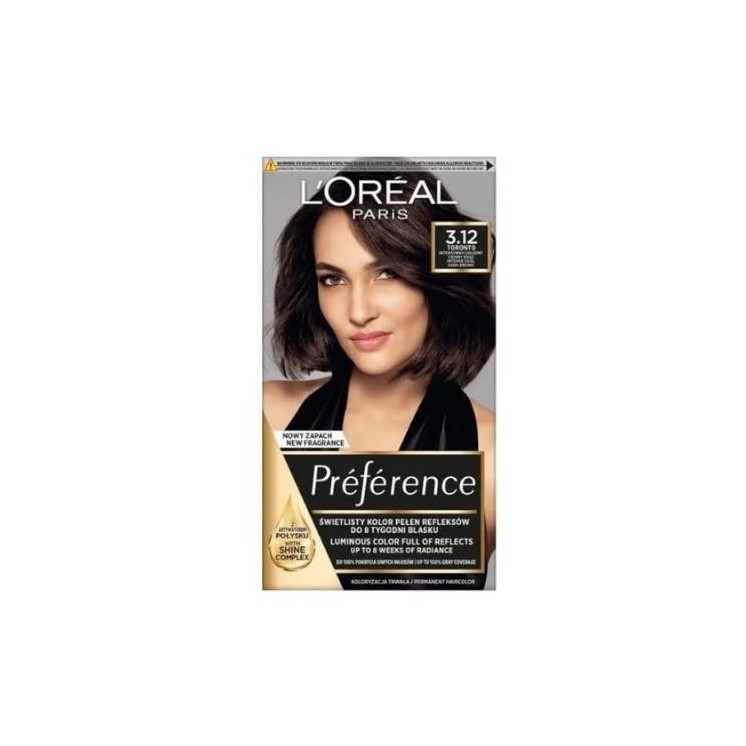 L'oreal Preference Haarverf /3.12/ Intense Cool Dark Brown