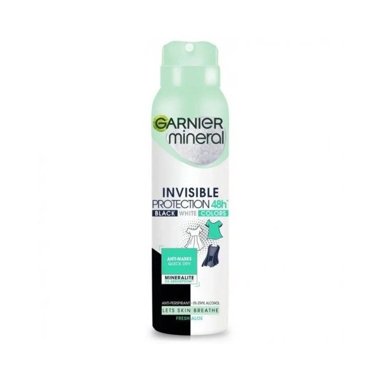 Garnier Mineral Spray Deodorant Invisible Protection 48h 150 ml
