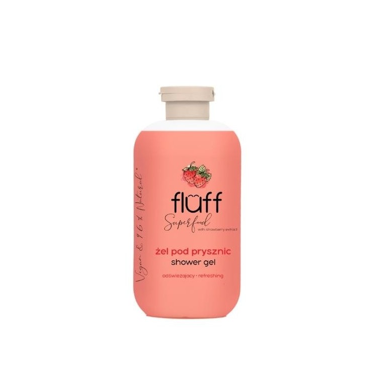 Fluff Superfood Aardbei geurende douchegel 500 ml
