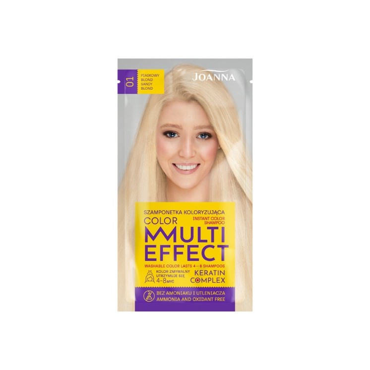 Joanna Multi Effect Color Coloring shampoo /01/ Пісочний blond