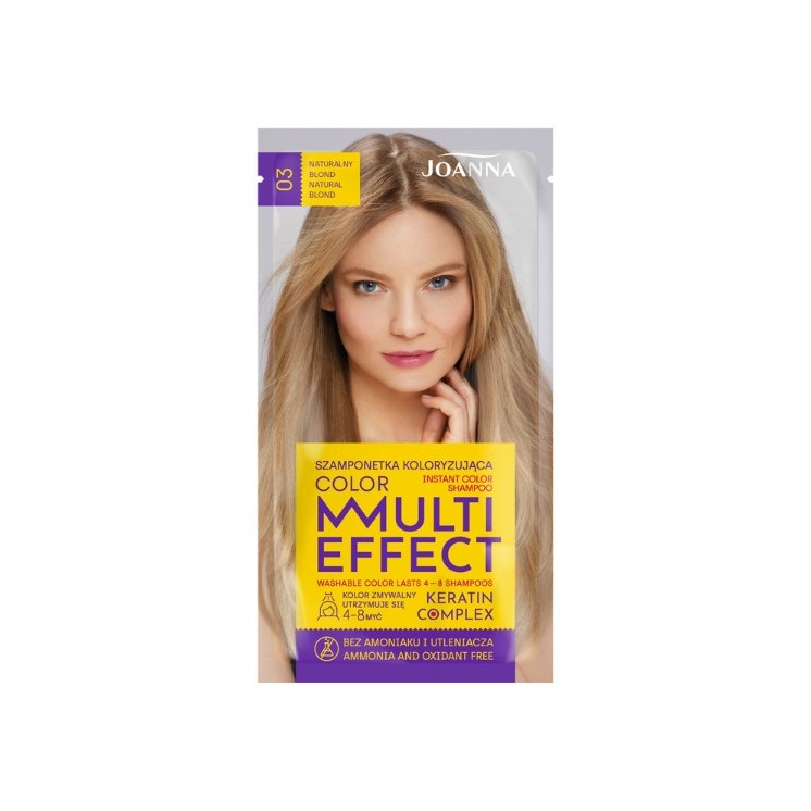 Joanna Multi Effect Color Coloring hair shampoo /03/ Natural blond