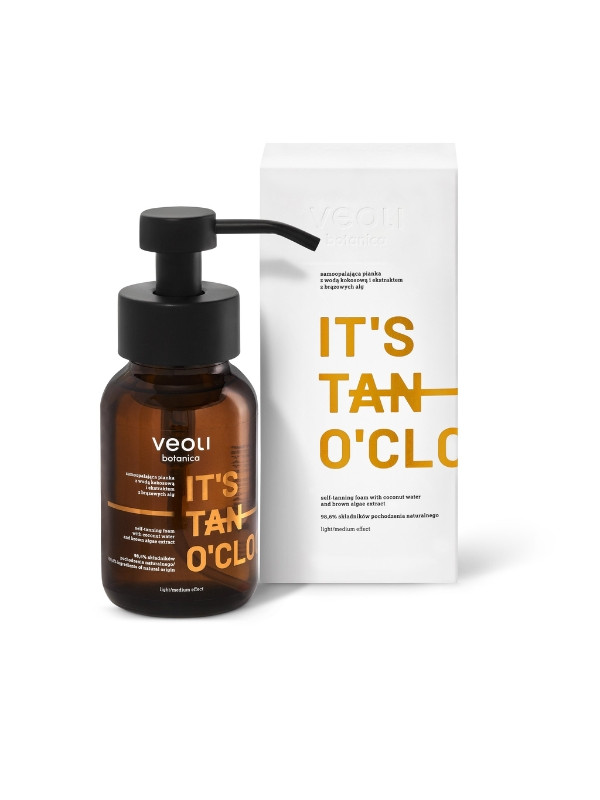 Veoli Botanica It's Tan O'clock samoopalająca Pianka z Wodą Kokosową i ekstraktem z Brązowych Alg 240 ml