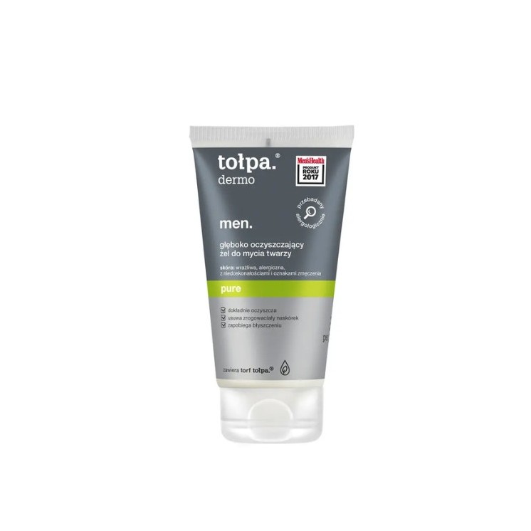 Tołpa Dermo Men . pure. deep cleansing face wash gel 150 ml