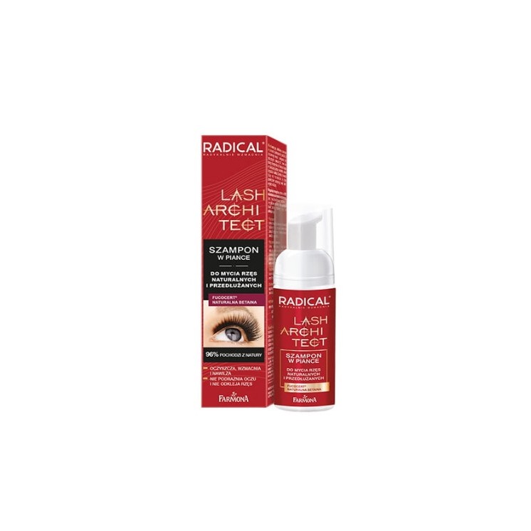 Farmona Radical Lash Architect Schuimshampoo voor het wassen van natuurlijke en verlengde wimpers 50 ml