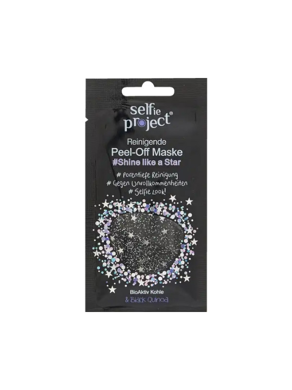 Selfie Project oczyszczająca Maska do twarzy typu Peel-off Shine like a Star 12 ml