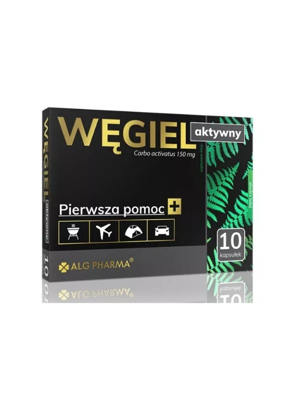 Węgiel aktywny 10 kapsułek