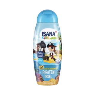 Isana Kids 2in1 Gel, Shampoo for children's hair Pirate Island 300 ml